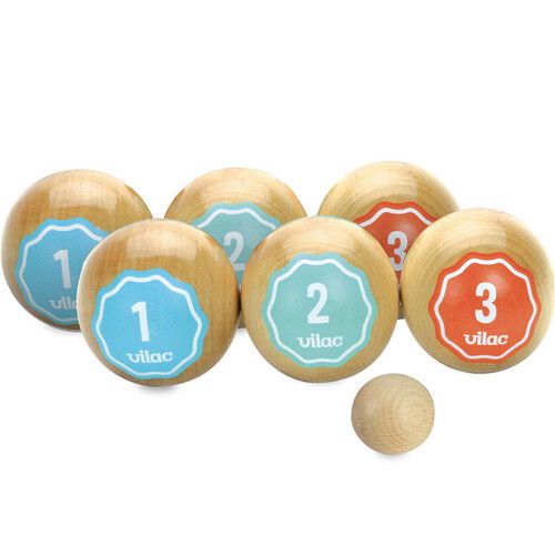 vilac houten set jeu de boules retro 