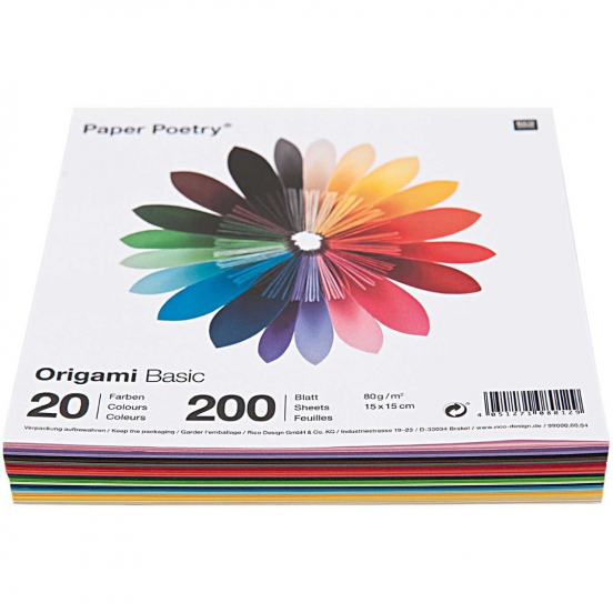 vouwpapier origami basic - 15 cm - 200st