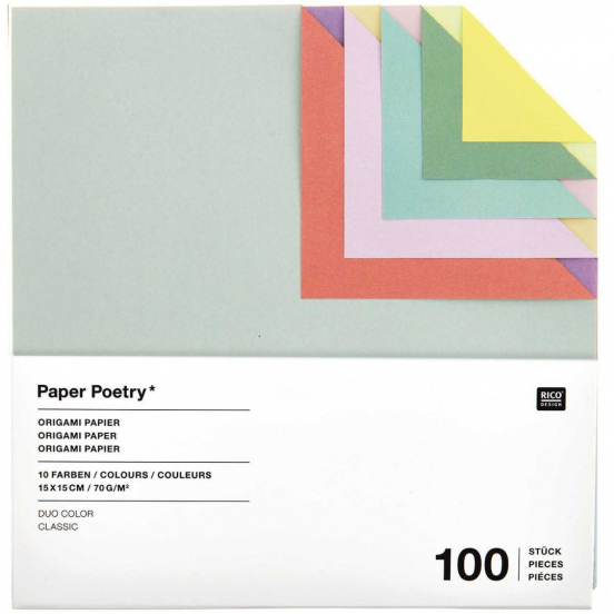 vouwpapier origami duo color - classic - 100st