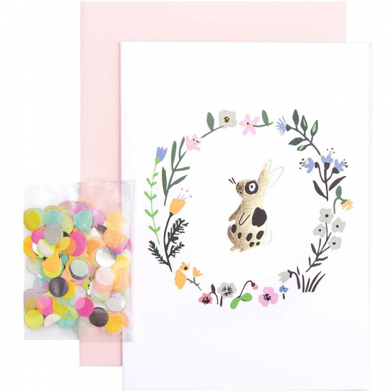 diy wenskaart - konijn
