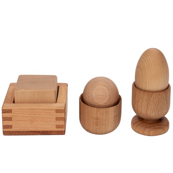 wooden story montessori vormenset - 6-delig