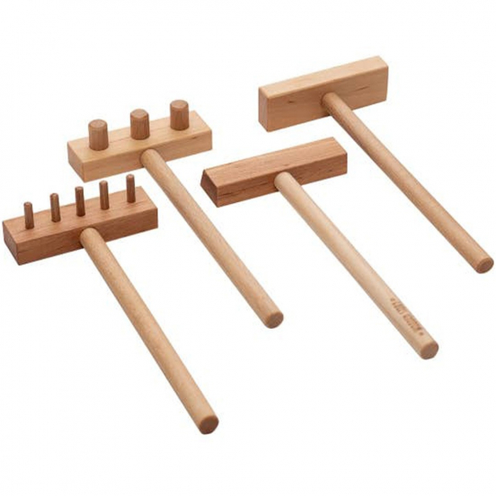 wooden story speelbak accessoires - 4st