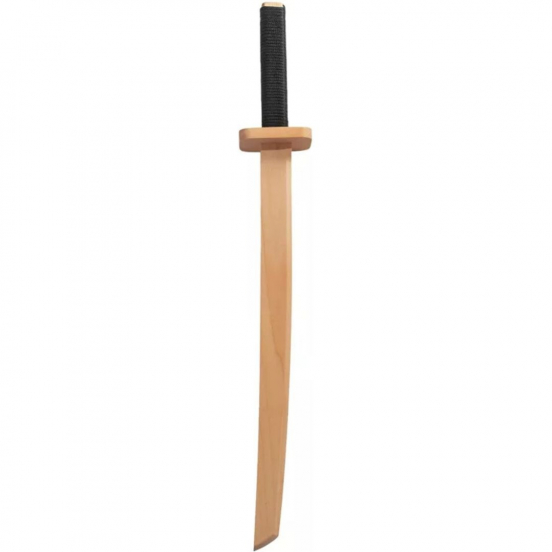 woodsy samurai zwaard met zwart gevest - 58,5 cm