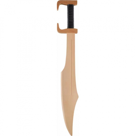 woodsy spartaans zwaard met zwart gevest - 57,5 cm