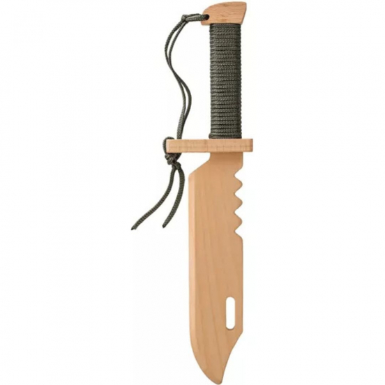 woodsy survival mes met grijs gevest - 35,5 cm