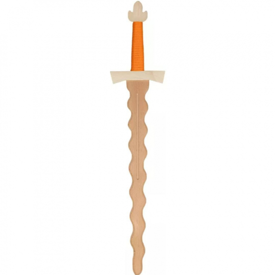 woodsy vlammend zwaard met oranje gevest - 57,5 cm