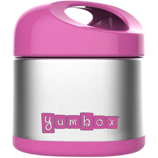 yumbox rvs voedselpot - berry roze - 295 ml