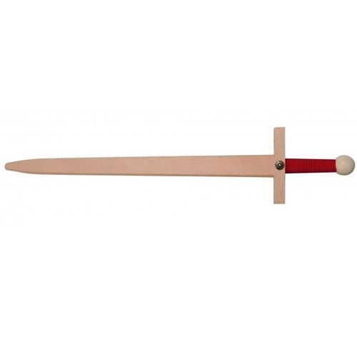 zwaard lancelot met rood gevest - 60 cm